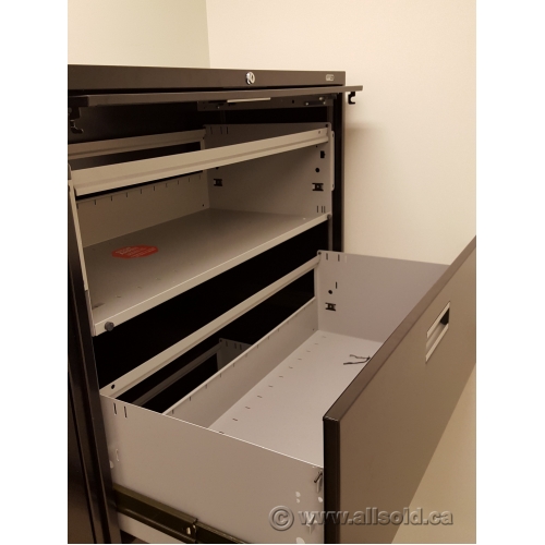 Staples Black 5 Drawer Lateral File Locking Allsold.ca Buy